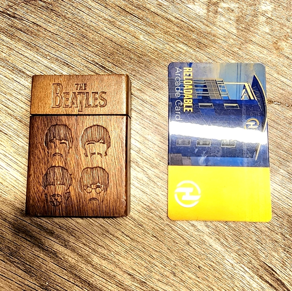 Beatles Wood Pick and box